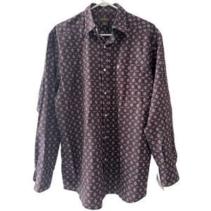 NWOT Ariat Men's Long Sleeve Button Up Savion Southwestern Aztec Rodeo Shirt